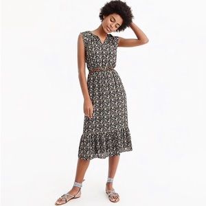 J. Crew Floral Midi Dress